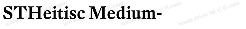 STHeitisc Medium字体转换